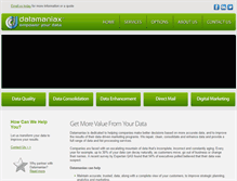 Tablet Screenshot of datamaniax.com